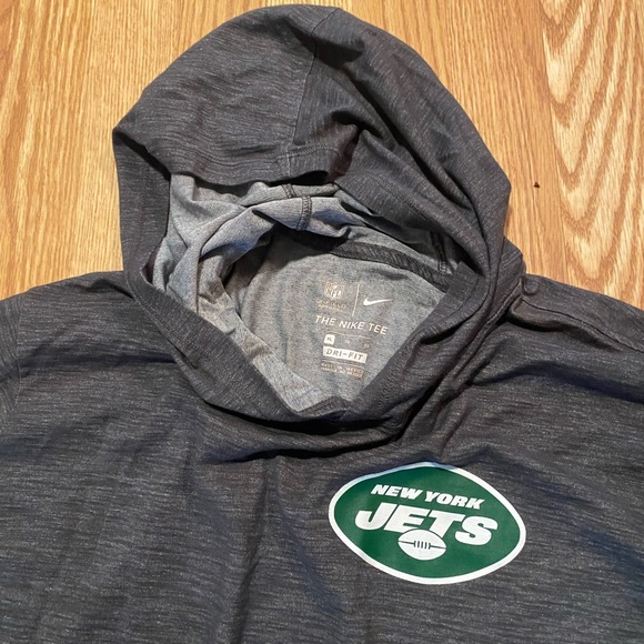 Nike Charcoal Dri-FIT Hoodie with Jets Logo - Picture 2 of 2